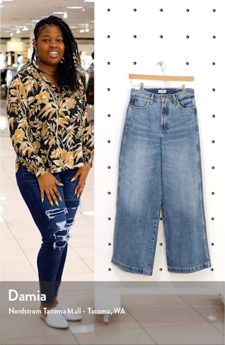 High Waist Wide Leg Jeans, sales video thumbnail