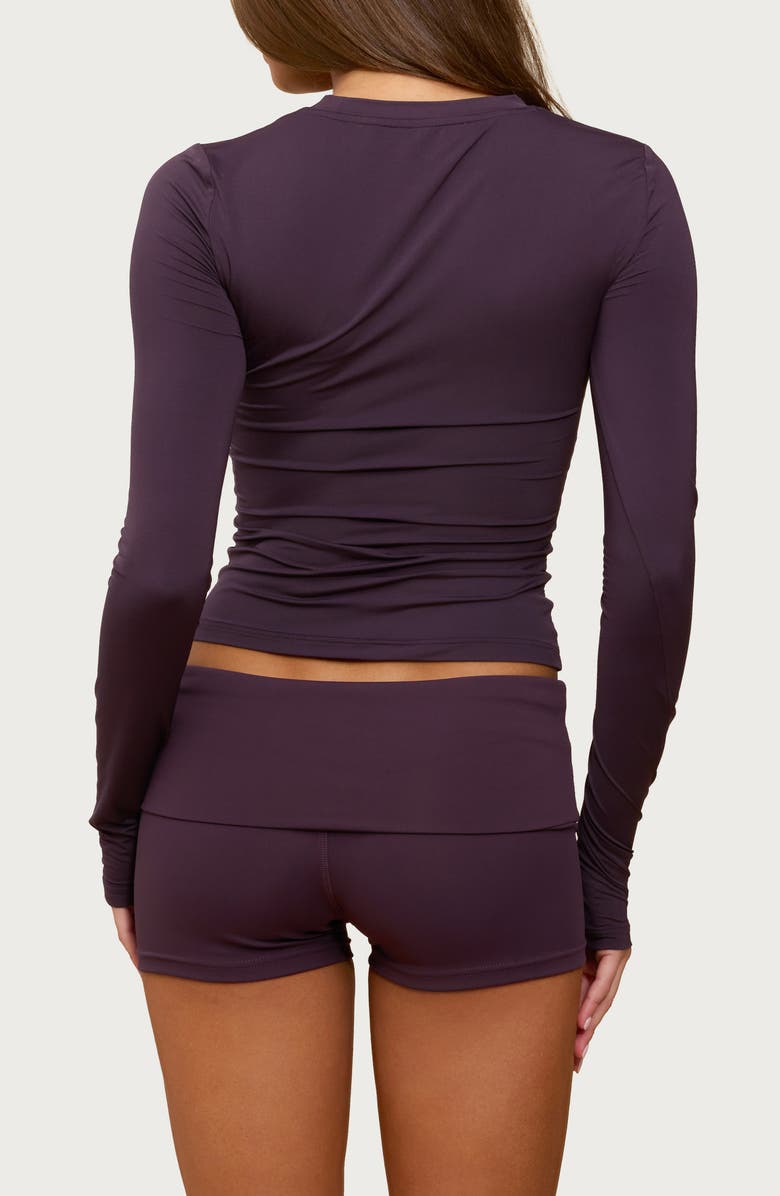 EDIKTED Lannie Long Sleeve Crop Top, Alternate, color, 