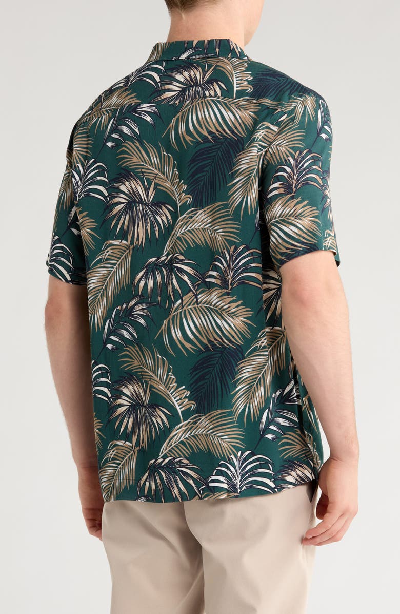 Original Penguin Short Sleeve Camp Shirt, Alternate, color, June Bug