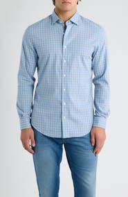 johnnie-O Chestnut Pane Long Sleeve Button Down Shirt