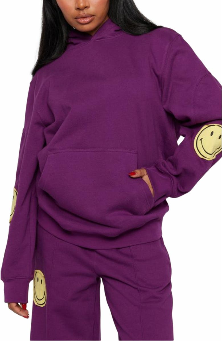 Samii Ryan SMILEY OVERSIZED HOODIE, Alternate, color,