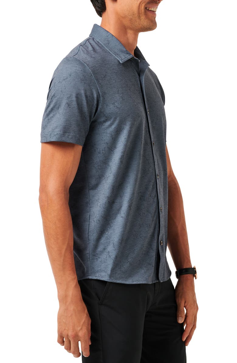 TravisMathew Featherweight Tides Short Sleeve Button-Up Shirt, Alternate, color, 