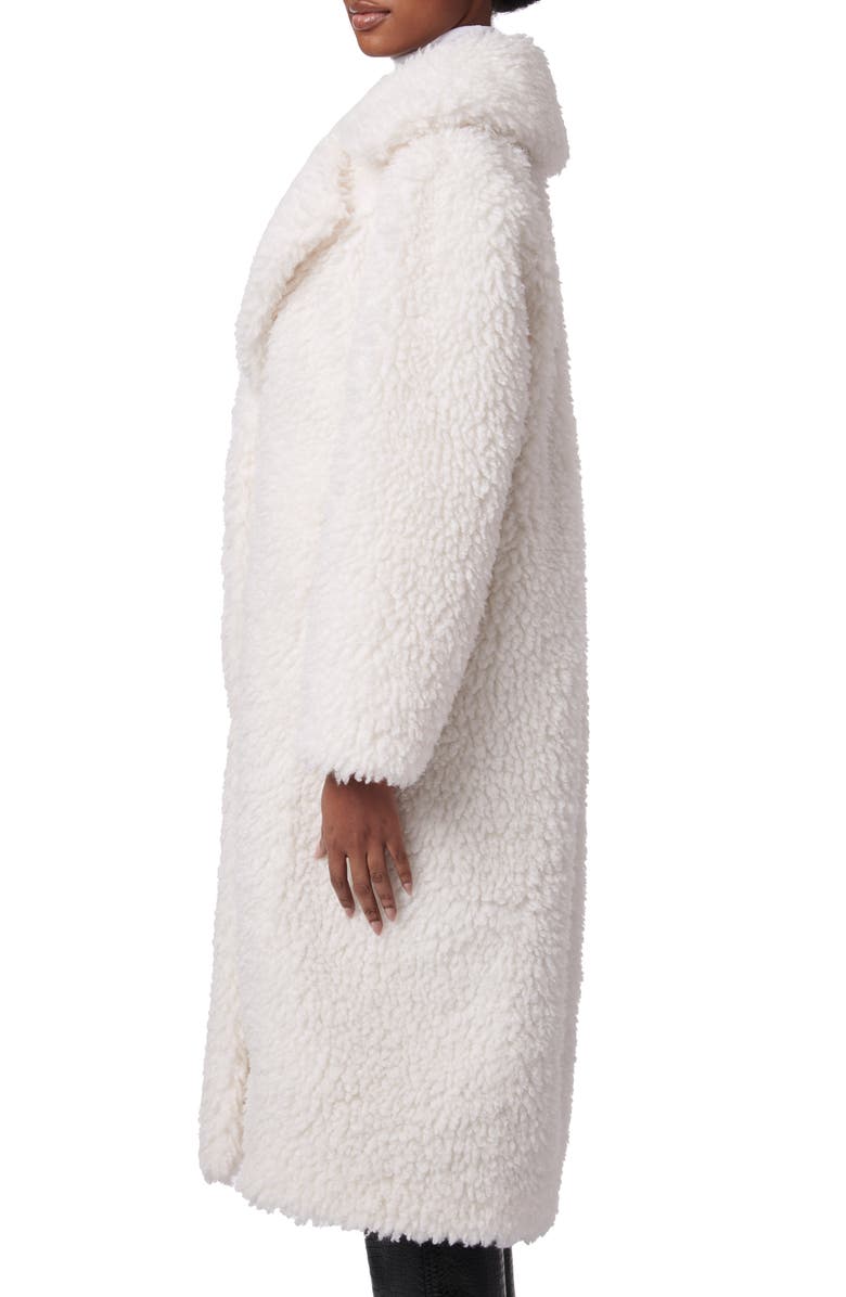Bernardo High Pile Fleece Coat, Alternate, color, White