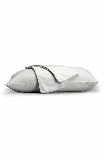 White Cotton Percale Standard Pillow Protector - Set of 2
