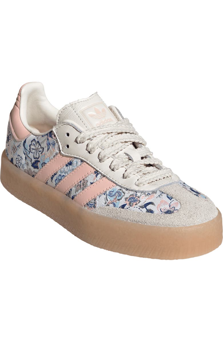 adidas Kids' Samba Sneaker, Main, color, Off White/ Blush Pink/ Gum 3