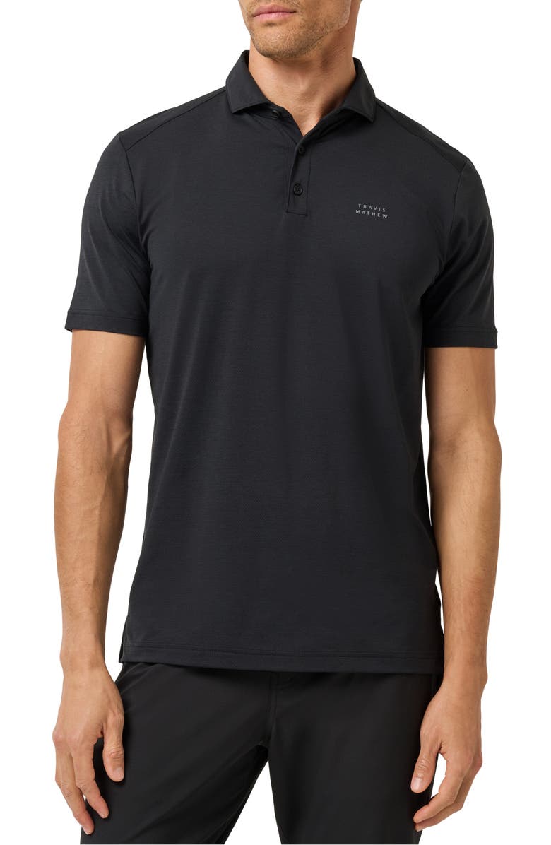 TravisMathew The Heater Solid Short Sleeve Performance Polo, Main, color,