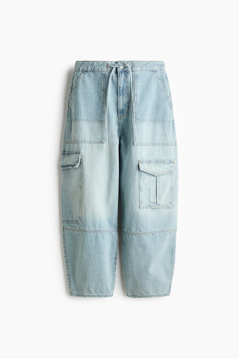 Barrel Regular Waist Ankle Jeans, Alternate, color, Light denim blue