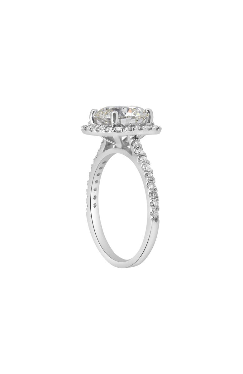 Bliss Diamond Certified 3 1/2Ct Cushion Halo Diamond Engagement Ring 14k Gold or Pt Lab Grown, Alternate, color,
