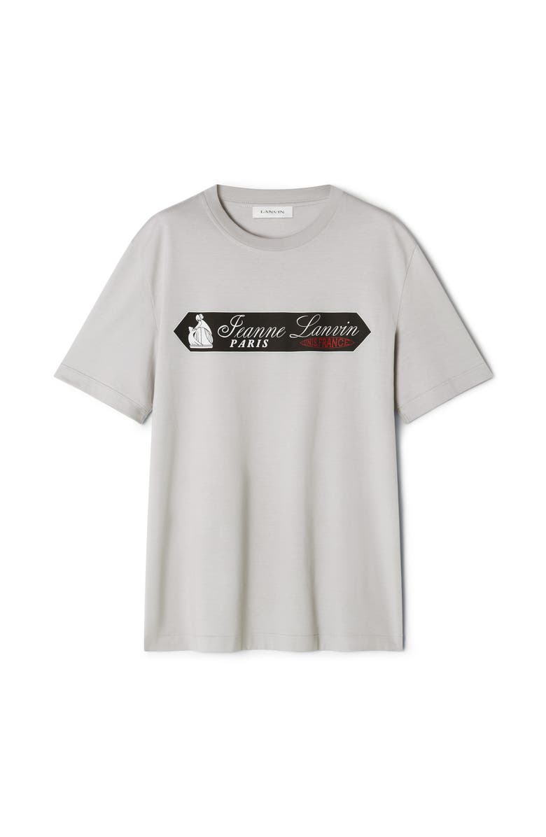 Lanvin Printed Lanvin Signature Label T-Shirt, Alternate, color, Grey