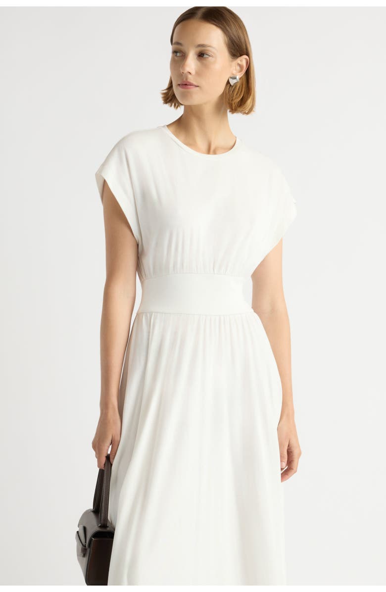 Modern Citizen Prima Jersey Midi Dress, Alternate, color, White