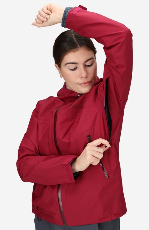 Marmot Minimalist Pertex® Waterproof Hooded Jacket In Red