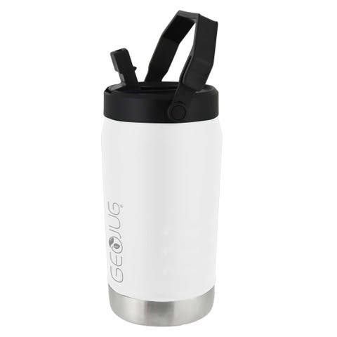 Vacuum Insulated Sports Water Jug, Spout Straw Lid, Large Handle with Fence Hook