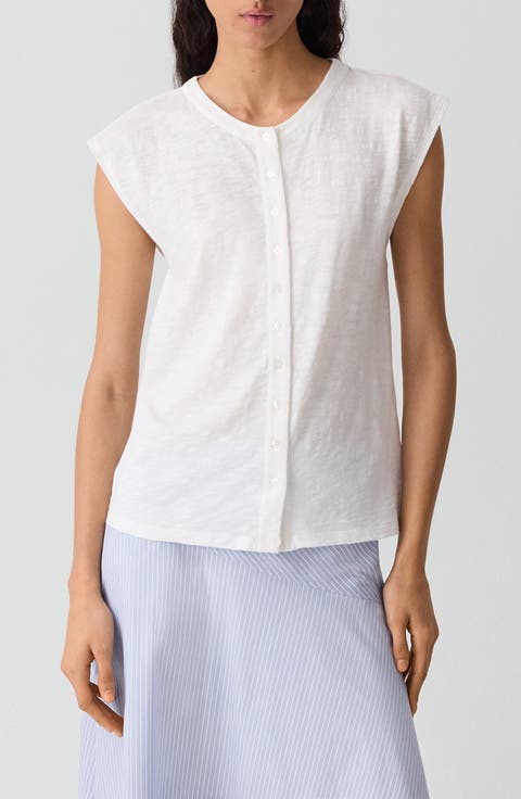 Organic Cotton Button-Up Vest