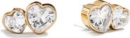 BaubleBar Kali Double Heart Stud Earrings