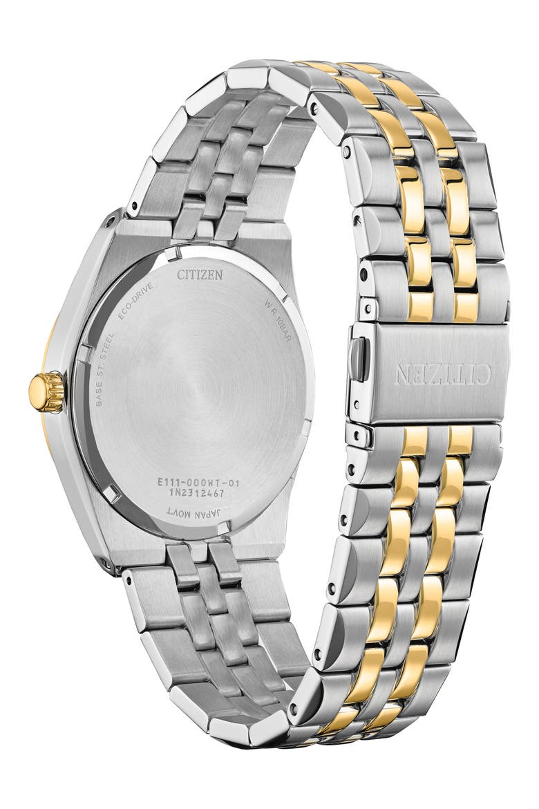 Corso Eco-Drive Bracelet Watch, 40mm, Alternate, color, BLACK/ TWO-TONE