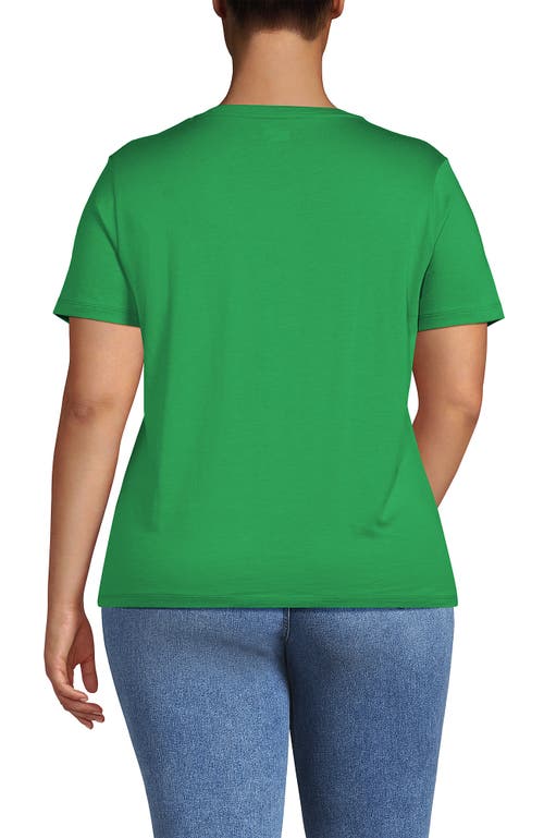 LANDS' END LANDS' END RELAXED SUPIMA COTTON CREW NECK T-SHIRT 