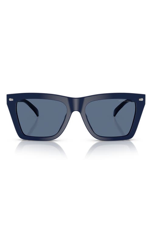 Michael Kors 56mm Square Sunglasses In Navy