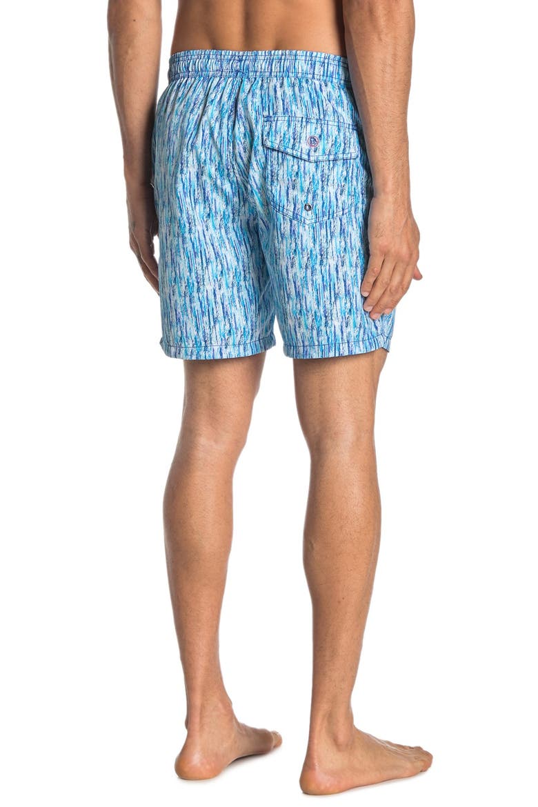 Paint Smudge Swim Trunks, Alternate, color, BLUEDNU