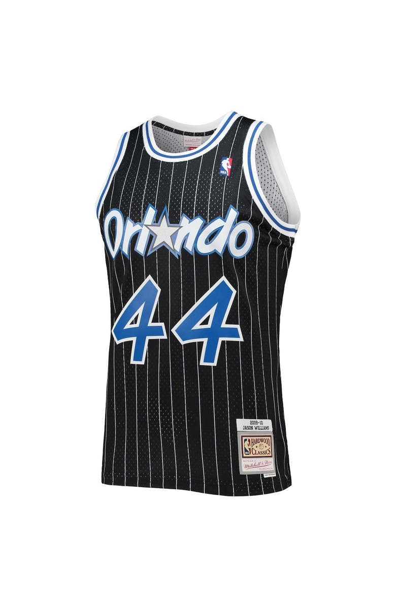 Mitchell & Ness Men's Mitchell & Ness Jason Williams Black Orlando Magic 2001/02 Hardwood Classics Swingman Jersey, Alternate, color, 