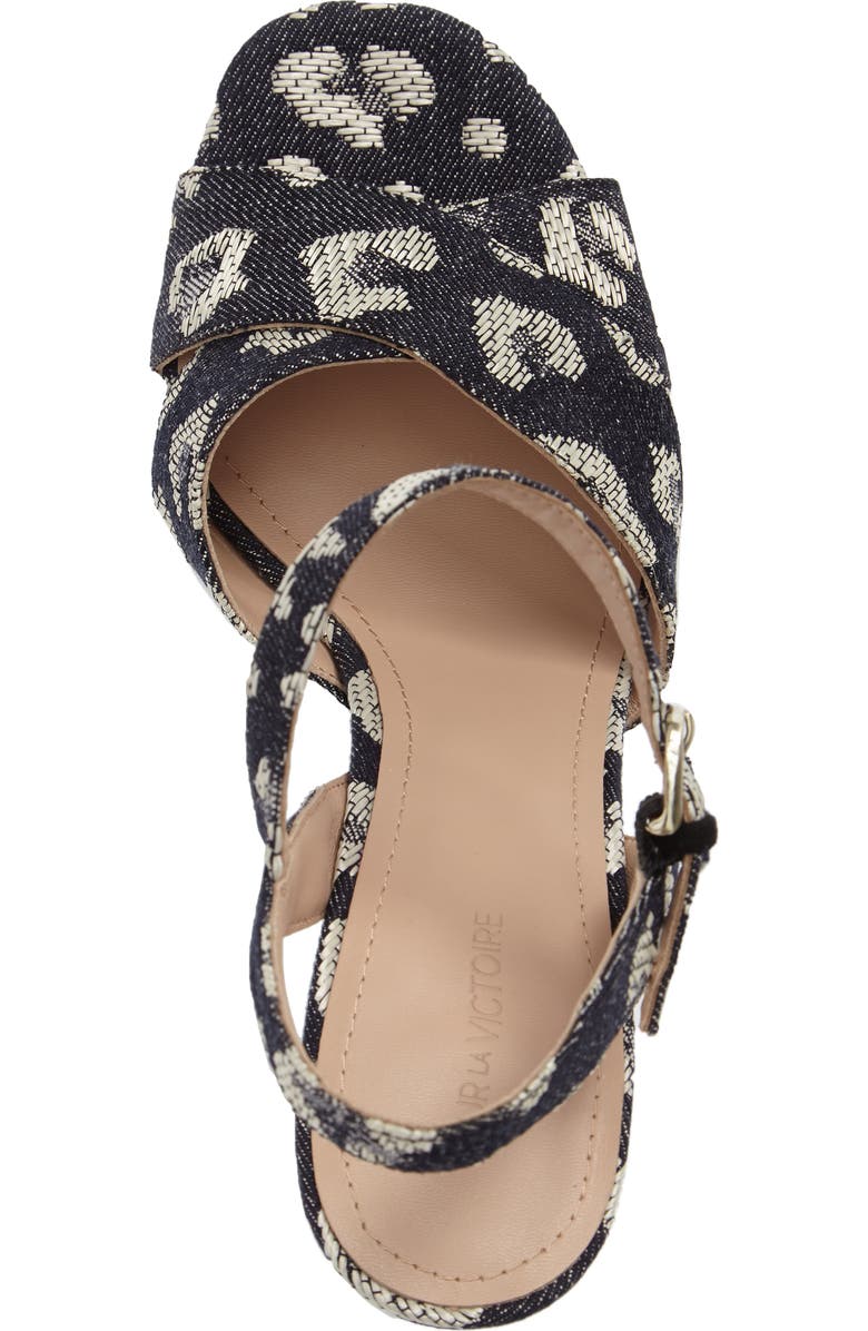 Pour la Victoire Cross Strap Platform Sandal, Alternate, color,