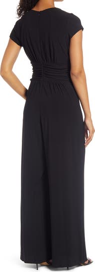 Twist Front Jersey Jumpsuit