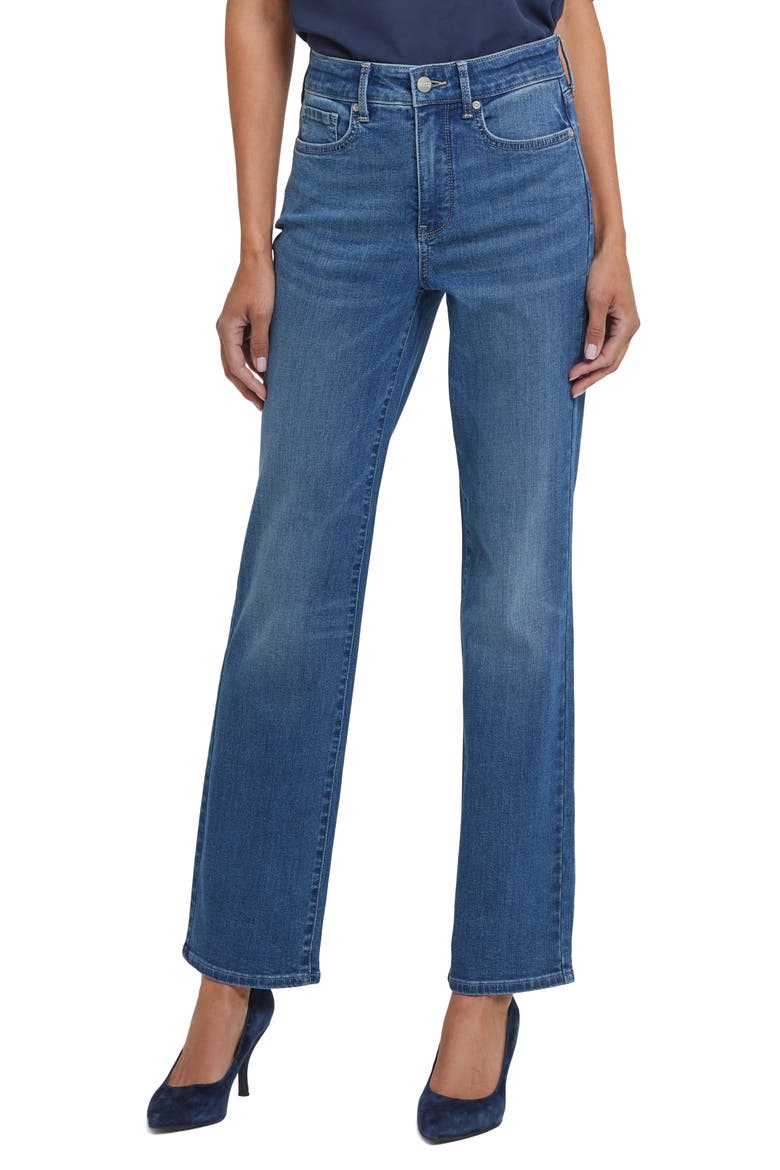 Marilyn High Waist Straight Leg Jeans, Main, color, LAKE NOTRE DAME