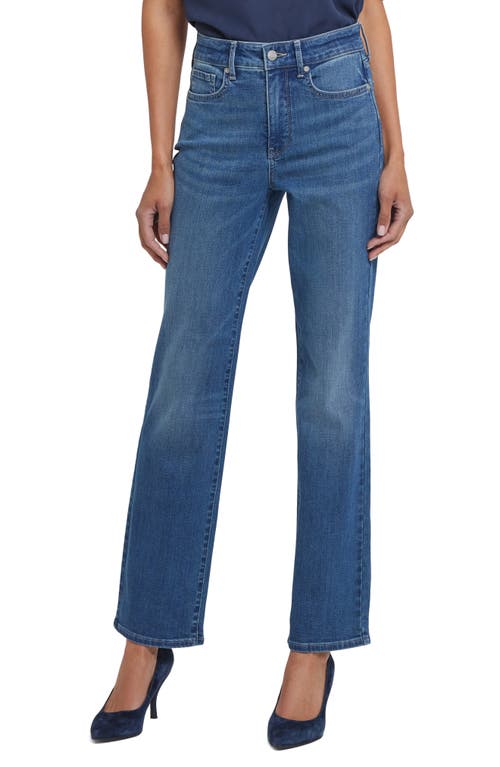 NYDJ Marilyn High Waist Straight Leg Jeans in Lake Notre Dame 