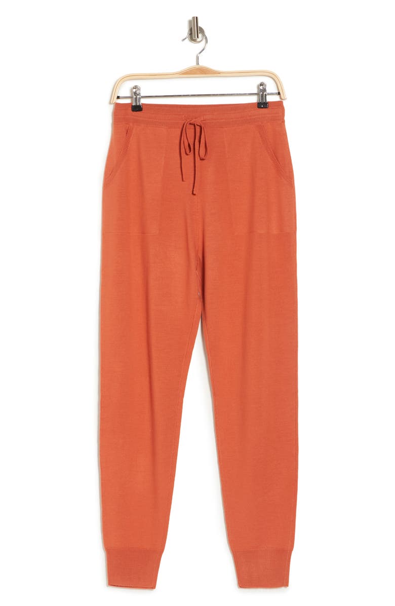 St. John Collection Wool Jersey Knit Cropped Joggers, Alternate, color,