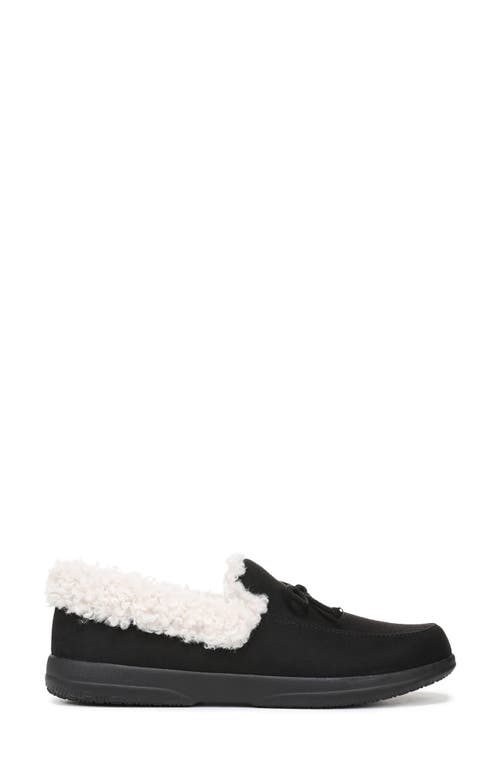 Vionic Claribel Faux Shearling Lined Slipper In Black