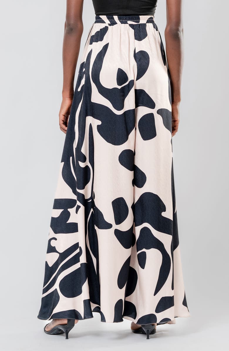 DIARRABLU Jant Alia Noir Print Wide Leg Pants, Alternate, color,