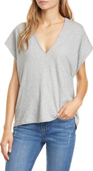 FRAME Le Mid Rise V-Neck T-Shirt
