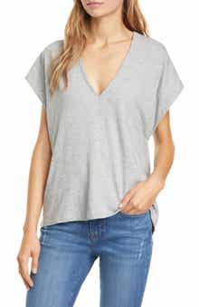FRAME Le Mid Rise V-Neck T-Shirt