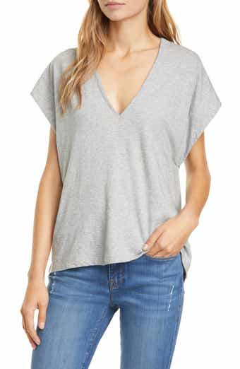 FRAME Le Mid Rise V-Neck T-Shirt