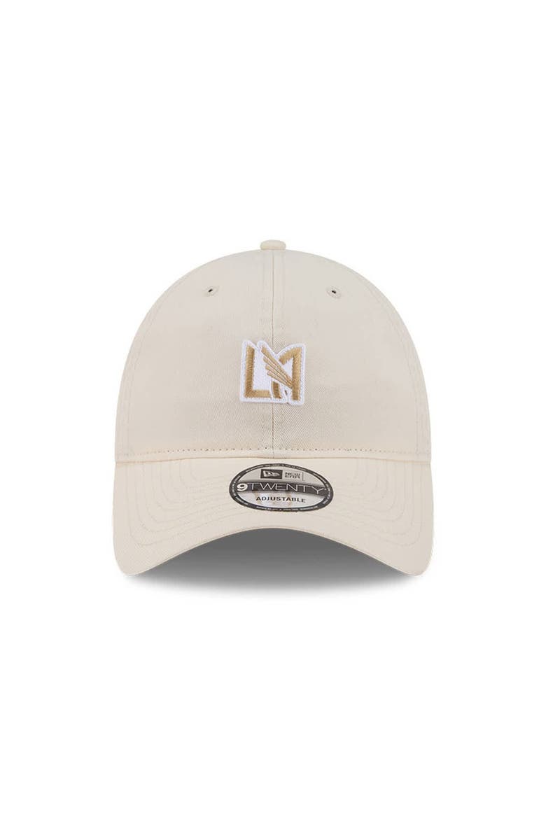 Men's New Era Beige LAFC Micro Team Logo 9TWENTY Adjustable Hat, Alternate, color, Beige
