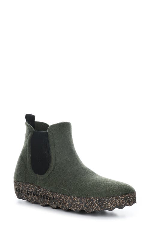 Asportuguesas by Fly London Caia Chelsa Boot in Military Green Rewooly  product