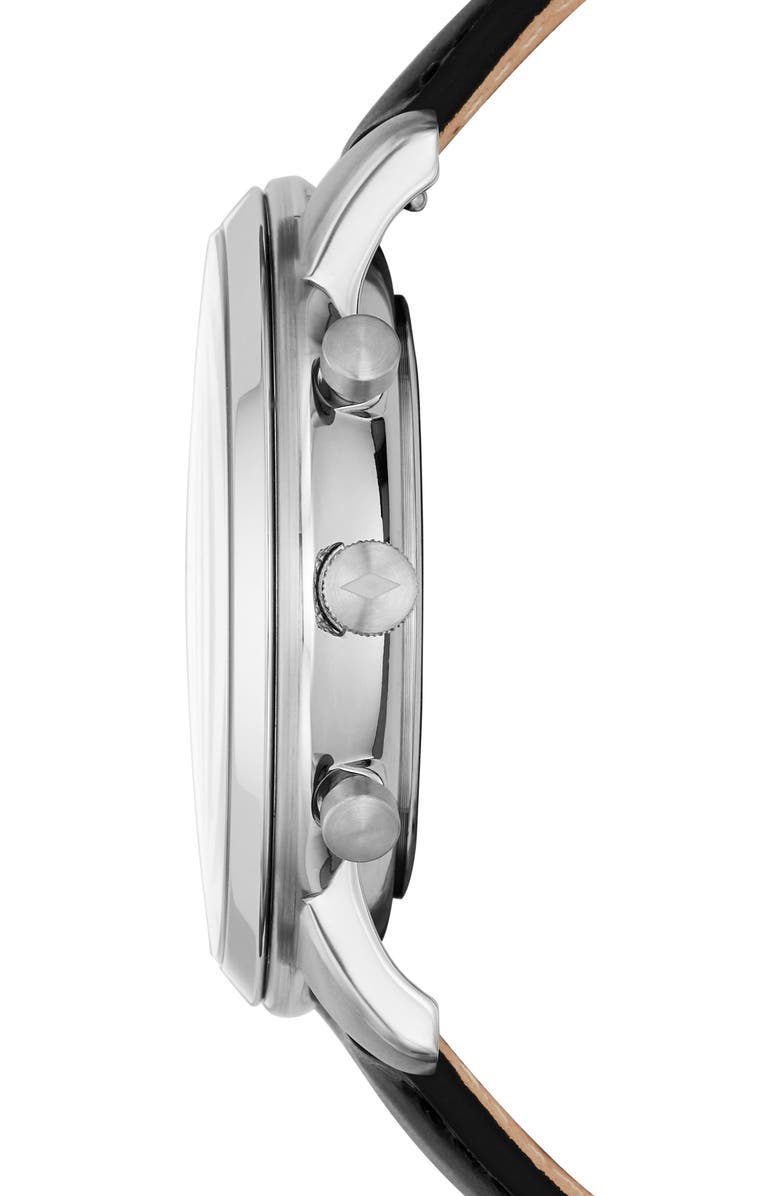 Fossil Neutra Chronograph Leather Strap Watch, 44mm, Alternate, color,