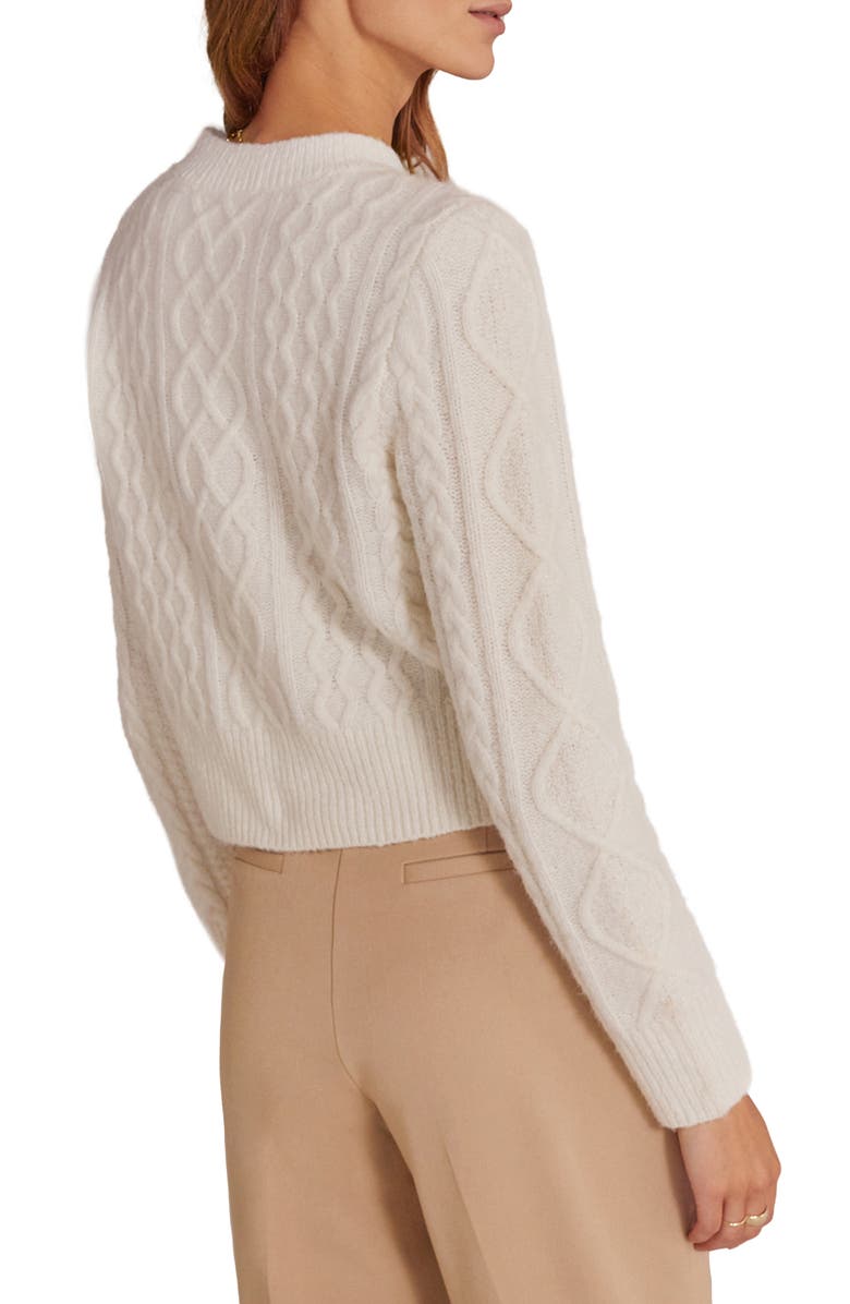 Favorite Daughter Wool & Cashmere Blend Cable Cardigan, Alternate, color,