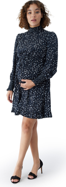 Ingrid & Isabel Maternity Smocked Mock Neck Mini Dress