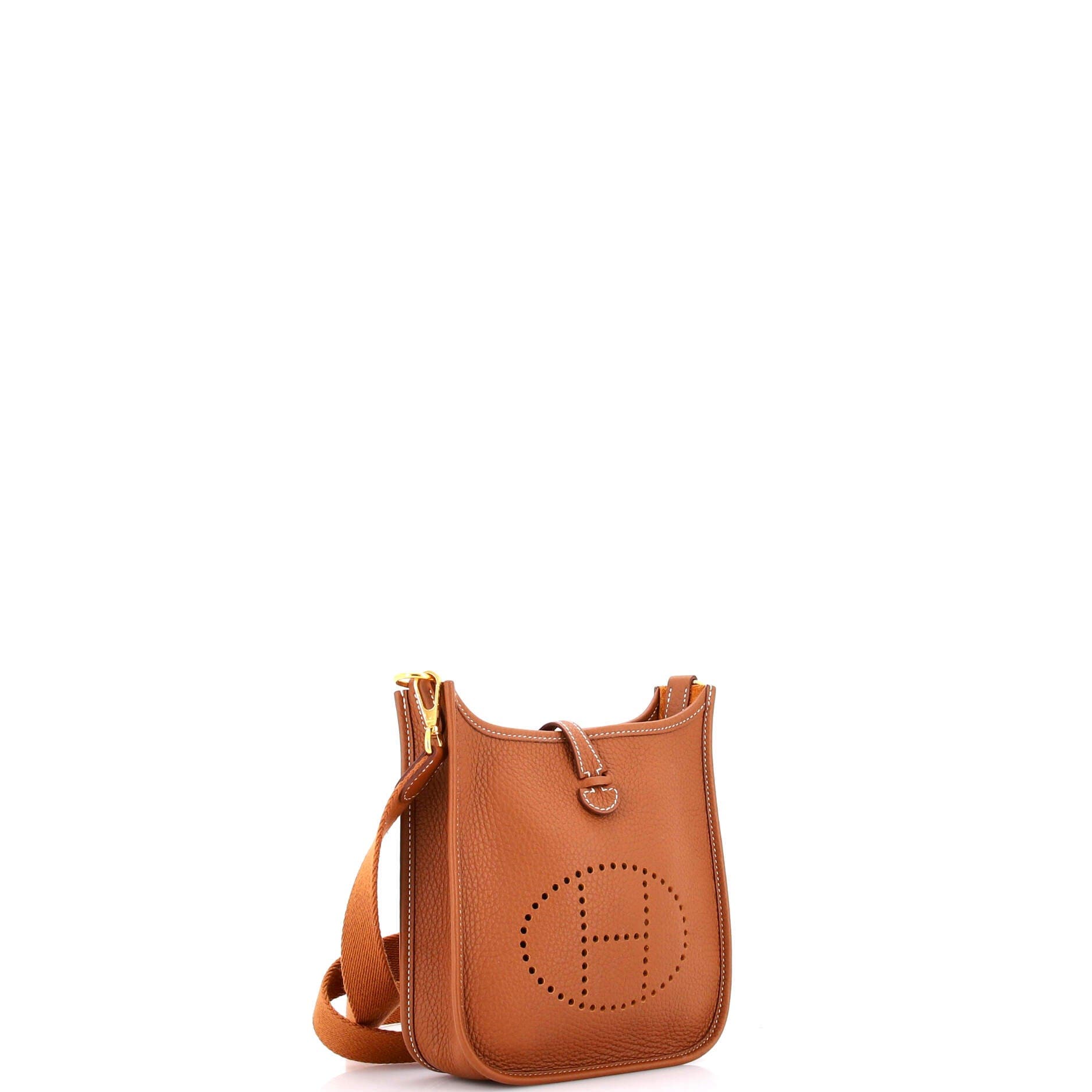 Pre-Owned Hermes Evelyne Bag Gen III Clemence TPM, Alternate, color, Gold