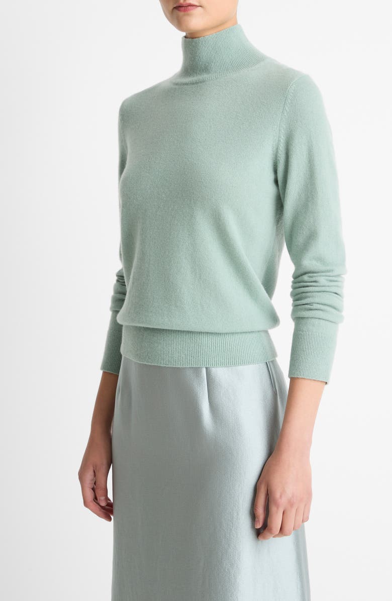 Vince Turtleneck Cashmere Sweater, Alternate, color, Aloe Stone