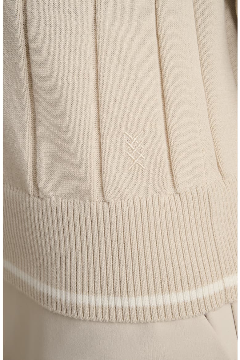 Varsity Rib Sweater, Alternate, color, SAND
