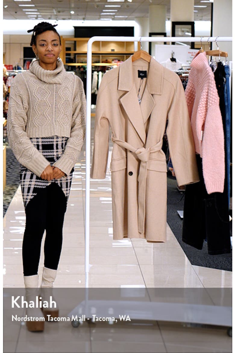 Sloan Belted Wool Blend Overcoat video