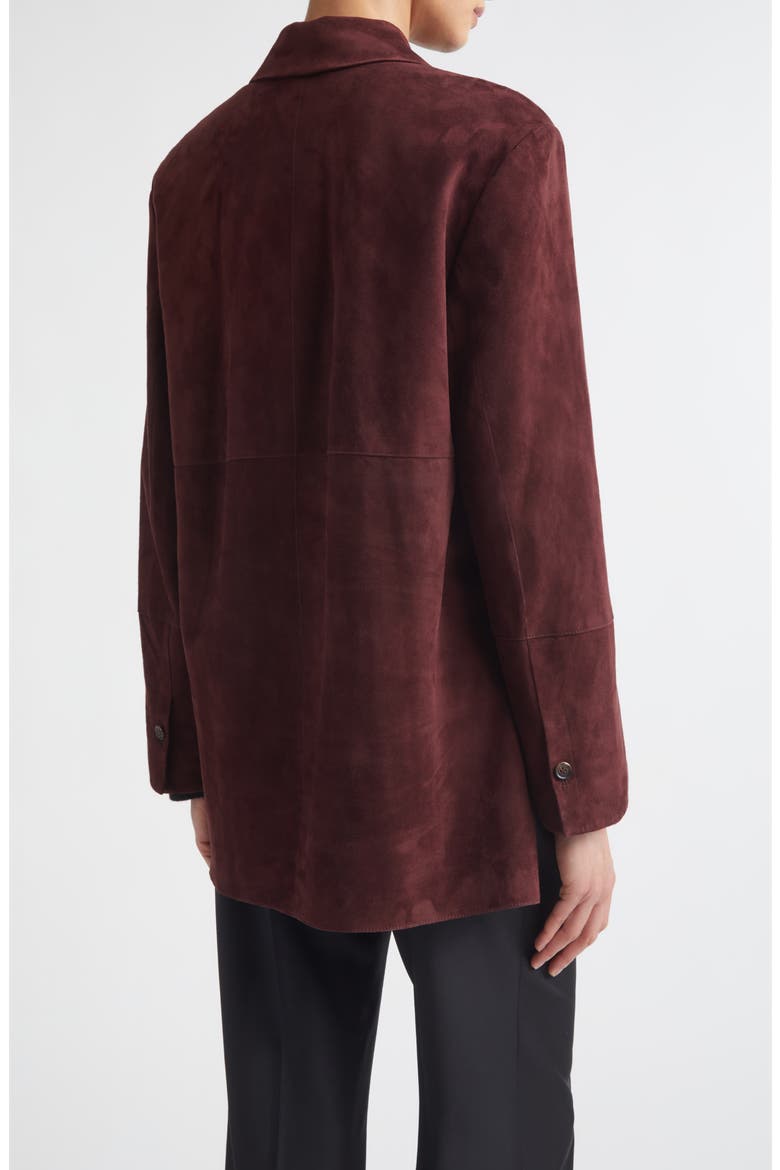 Suede Shirt Jacket, Alternate, color, RED