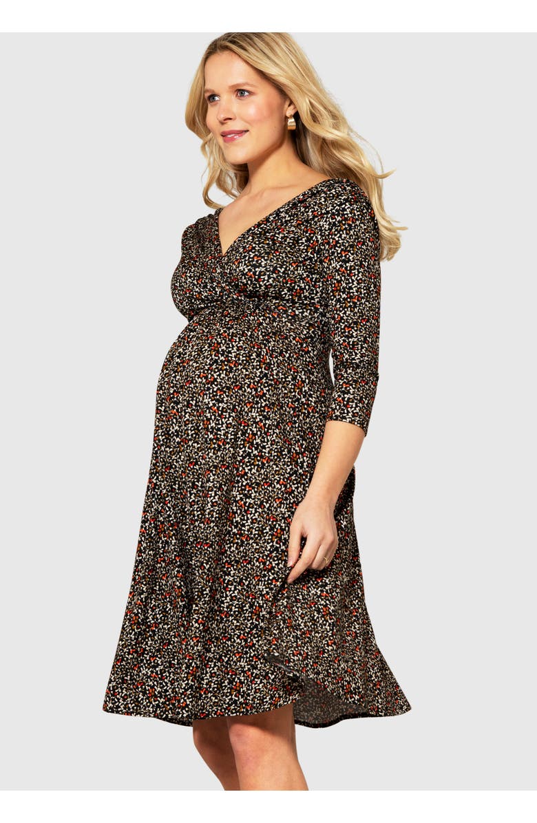 Tiffany Rose Maternity Willow Maternity Dress, Main, color, Cocoa Orange