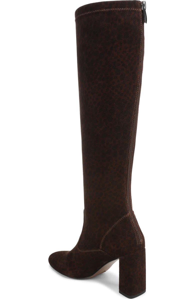 Franco Sarto Katherine Knee High Boot, Alternate, color, Brown Stretch