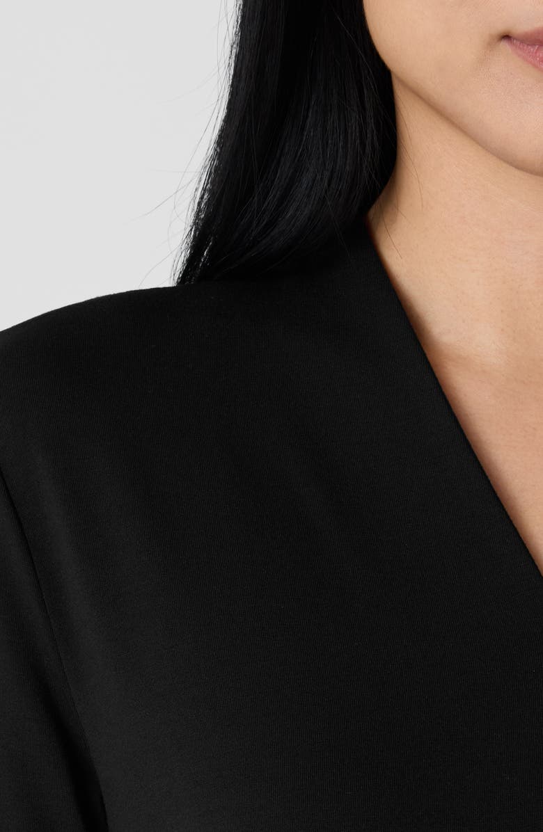 Eileen Fisher Jersey Sheath Midi Dress, Alternate, color, Black