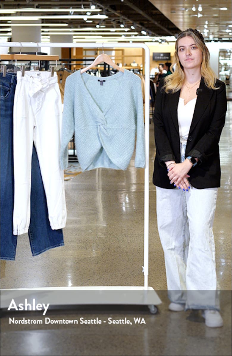 Twist Front Crossover Sweater, sales video thumbnail