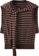 MANGO Tie Neck Sweater Vest