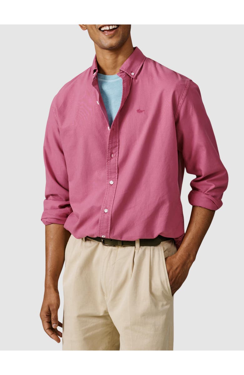 Aubin Horkstow Lightweight Oxford Shirt, Alternate, color, Fushia