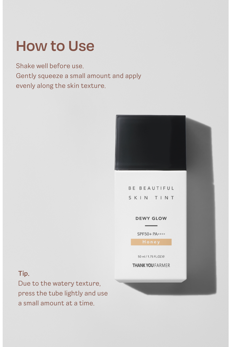 Dewy Glow Skin Tint Honey, Alternate, color, White